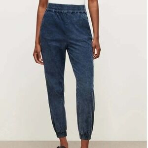 ALLSAINTS Yara Denim Jogger Balloon Trousers Small Minimalist Streetwear $229
